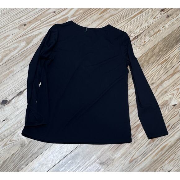 Automet Soft Long Sleeve Shirt With Chest Pocket Black Women’s Size Medium NWOT - Picture 1 of 7